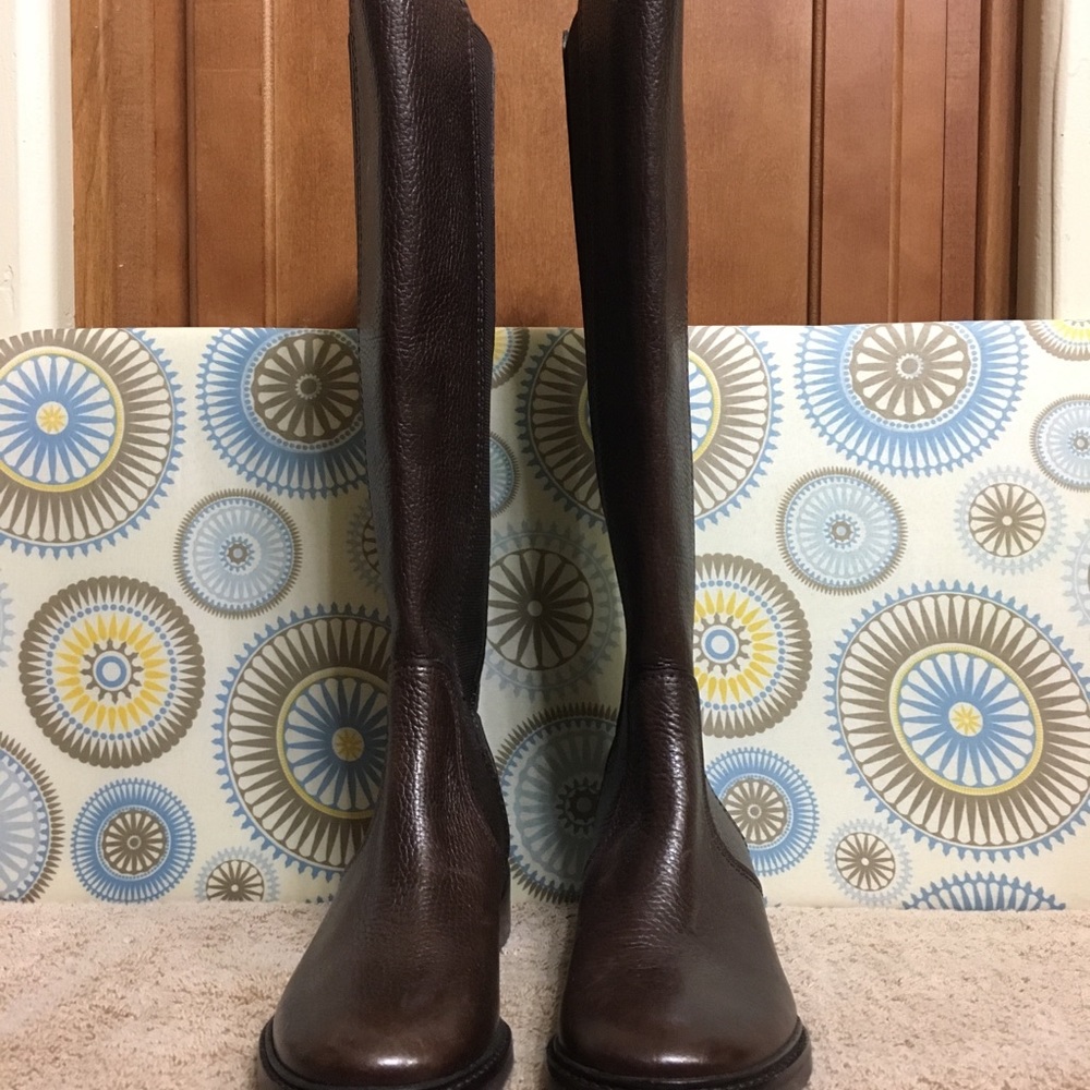 Tory Burch Christy Leather Riding Boots - Picture 2 of 8